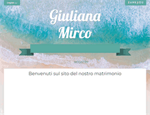 Tablet Screenshot of giulianaemirco.com